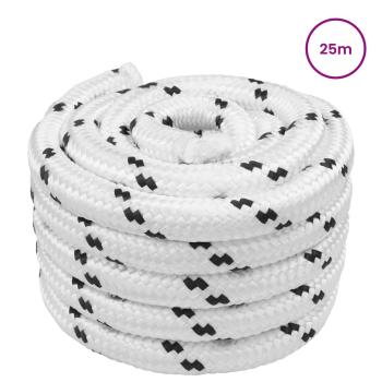 Bootsseil 2.5 mm 25 m Weiß Polyester