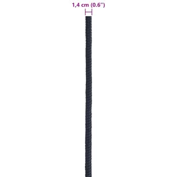 Bootsseil 1.4 mm 25 m Königsblau Polyester