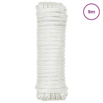 Bootsseil 2 mm 9 m Weiß Polyester