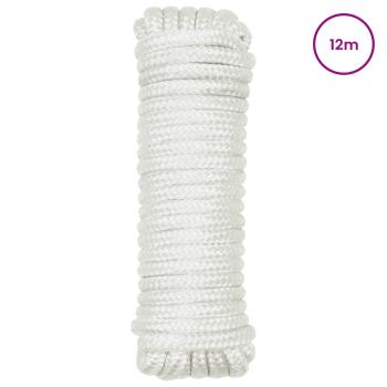 Bootsseil 2 mm 12 m Weiß Polyester