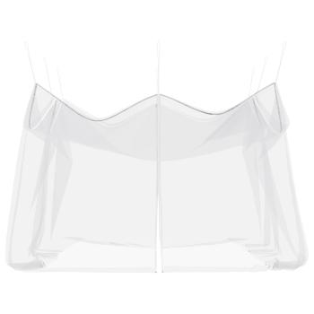 Garten Moskitoschutznetz 220 Mesh Weiß 4 x 4 x 2,5 m Polyester