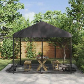 ARDEBO.de - Moskito-Netz für Pavillon 220 Mesh Schwarz 3,6 x 3,6 x 2 m