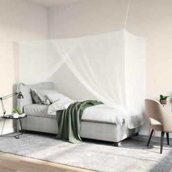 ARDEBO.de - Moskito-Netz für das Bett 3 Stk. 156 Mesh Weiß Polyester