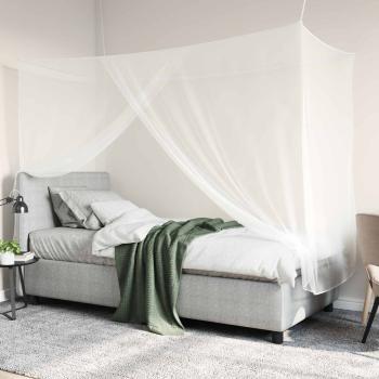 Moskito-Netz für das Bett 3 Stk. 156 Mesh Weiß Polyester
