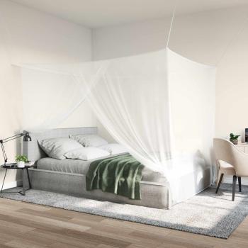 ARDEBO.de - Moskito-Netz für das Bett 3 Stk. 156 Mesh Weiß Polyester