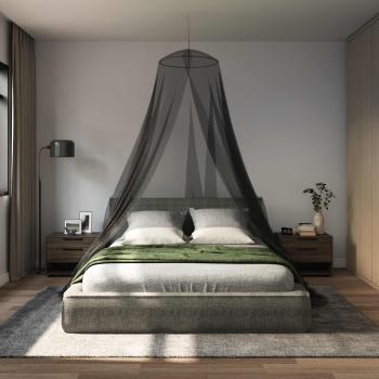 ARDEBO.de - Moskito-Netz für das Bett 3 Stk. 156 Mesh Schwarz ?56 x 220 cm