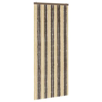 Insektenschutzvorhang Chenille Dunkelbraun und Beige