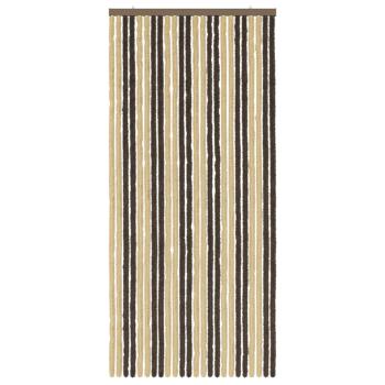 Insektenschutzvorhang Chenille Dunkelbraun und Beige