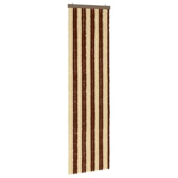 Insektenschutzvorhang Chenille Braun und Beige 56 x 200 cm