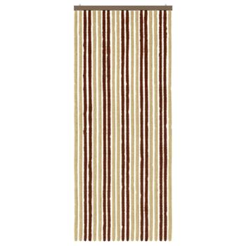 Insektenschutzvorhang Chenille Braun und Beige 90 x 220 cm