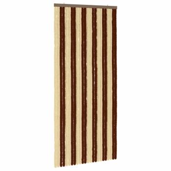 Insektenschutzvorhang Chenille Braun und Beige 100 x 220 cm