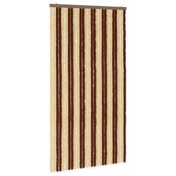 Insektenschutzvorhang Chenille Braun und Beige 118 x 220 cm