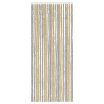Insektenschutzvorhang Chenille Grau und Beige 90 x 220 cm
