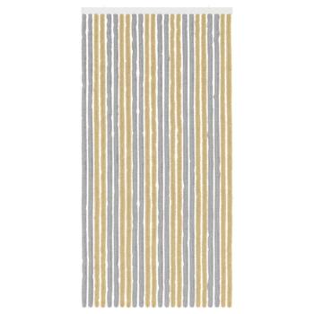 Insektenschutzvorhang Chenille Grau und Beige 100 x 200 cm
