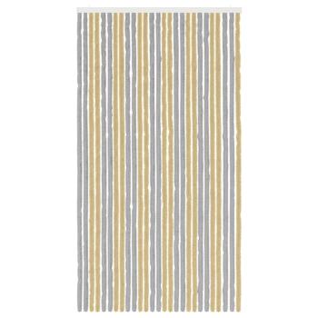 Insektenschutzvorhang Chenille Grau und Beige 118 x 220 cm