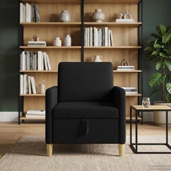 ARDEBO.de - Sofa mit Stauraum Schwarz 72 x 78 x 87 cm Polyester