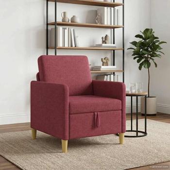 ARDEBO.de - Sofa mit Stauraum Weinrot 72 x 78 x 87 cm Polyester