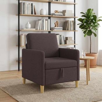 Sofa mit Stauraum Dunkelbraun 72 x 78 x 87 cm Polyester