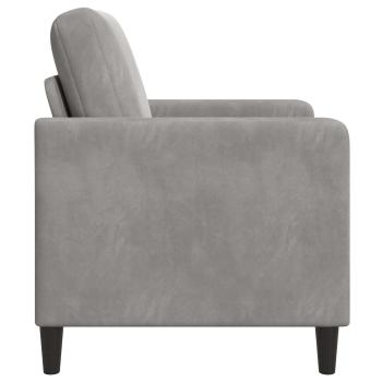 Sofa mit Stauraum Hellgrau 72 x 78 x 87 cm Polyester