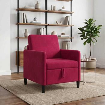 ARDEBO.de - Sofa mit Stauraum Weinrot 72 x 78 x 87 cm Polyester