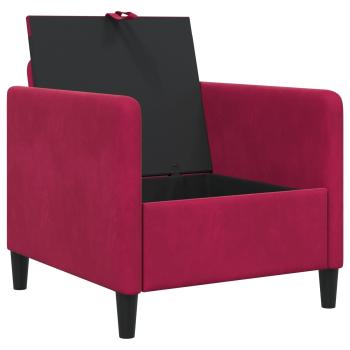 Sofa mit Stauraum Weinrot 72 x 78 x 87 cm Polyester