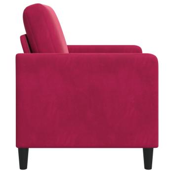 Sofa mit Stauraum Weinrot 72 x 78 x 87 cm Polyester
