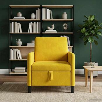 Sofa mit Stauraum Gelb 72 x 78 x 87 cm Polyester