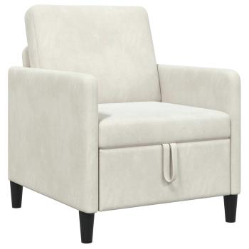 Sofa mit Stauraum Creme 72 x 78 x 87 cm Polyester