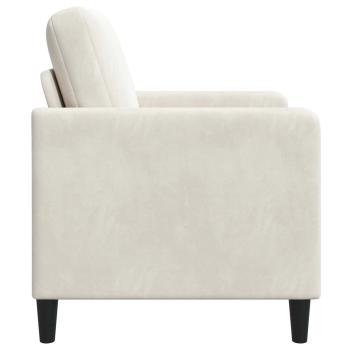 Sofa mit Stauraum Creme 72 x 78 x 87 cm Polyester