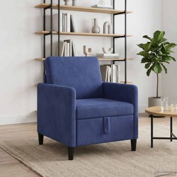 Sofa mit Stauraum Polizeiblau 72 x 78 x 87 cm Polyester