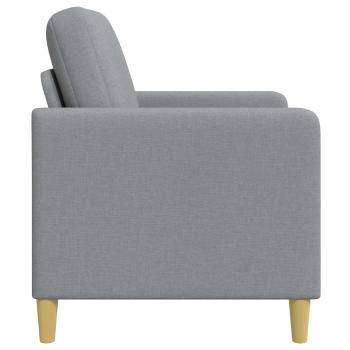 Sofa mit Stauraum Hellgrau 122 x 78 x 87 cm Polyester