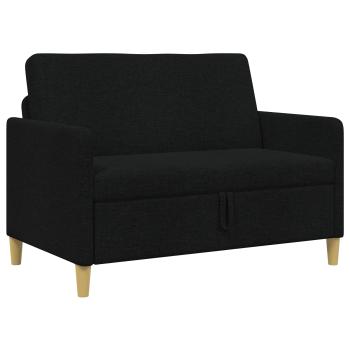 Sofa mit Stauraum Schwarz 122 x 78 x 87 cm Polyester