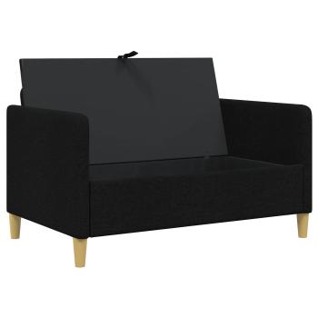 Sofa mit Stauraum Schwarz 122 x 78 x 87 cm Polyester