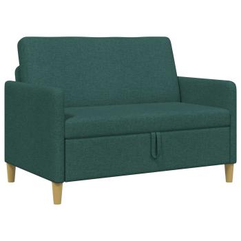 Sofa mit Stauraum Dunkelgrün 122 x 78 x 87 cm Polyester
