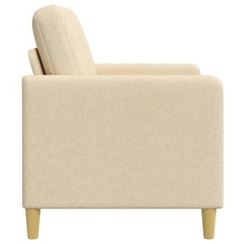 Sofa mit Stauraum Creme 122 x 78 x 87 cm Polyester