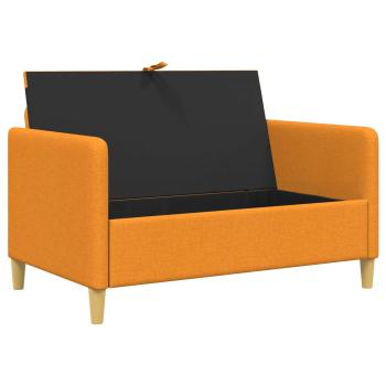 Sofa mit Stauraum Dunkelgelb 122 x 78 x 87 cm Polyester
