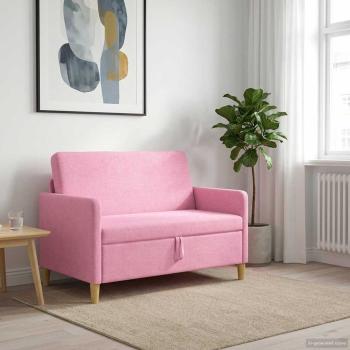 ARDEBO.de - Sofa mit Stauraum Rosa 122 x 78 x 87 cm Polyester