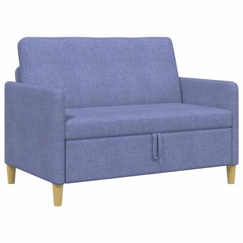 Sofa mit Stauraum Jeans blau 122 x 78 x 87 cm Polyester