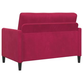 Sofa mit Stauraum Weinrot 122 x 78 x 87 cm Polyester