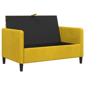 Sofa mit Stauraum Gelb 122 x 78 x 87 cm Polyester