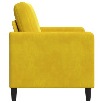 Sofa mit Stauraum Gelb 122 x 78 x 87 cm Polyester