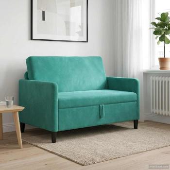ARDEBO.de - Sofa mit Stauraum Türkis 122 x 78 x 87 cm Polyester