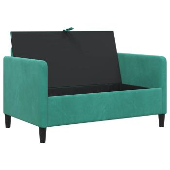 Sofa mit Stauraum Türkis 122 x 78 x 87 cm Polyester