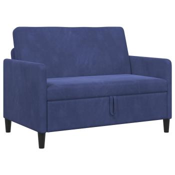 Sofa mit Stauraum Polizeiblau 122 x 78 x 87 cm Polyester