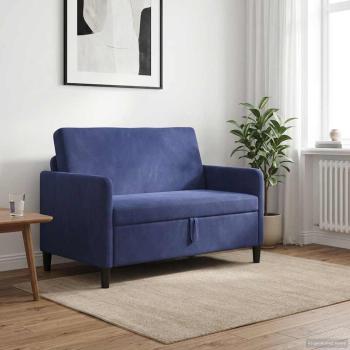 Sofa mit Stauraum Polizeiblau 122 x 78 x 87 cm Polyester