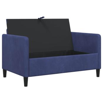 Sofa mit Stauraum Polizeiblau 122 x 78 x 87 cm Polyester