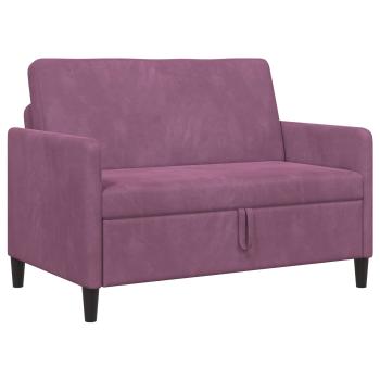 Sofa mit Stauraum Lila 122 x 78 x 87 cm Polyester