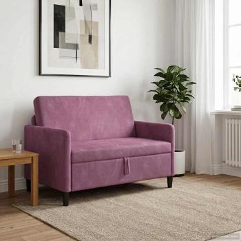 Sofa mit Stauraum Lila 122 x 78 x 87 cm Polyester