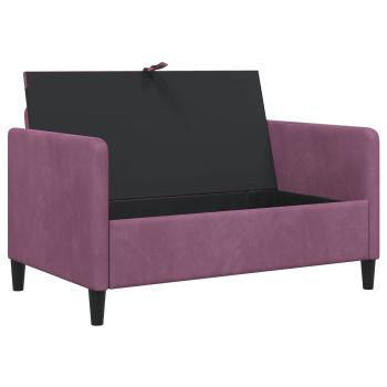 Sofa mit Stauraum Lila 122 x 78 x 87 cm Polyester
