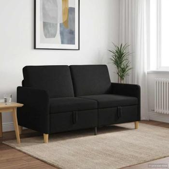 Sofa mit Stauraum Schwarz 152 x 78 x 87 cm Polyester